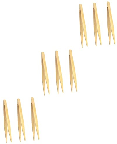 Zerodeko 9pièces Pince à Nourriture Bambou Clips De Et Pince De Barbecue Multifonctionnelle Pour Cuisine Et Pique-