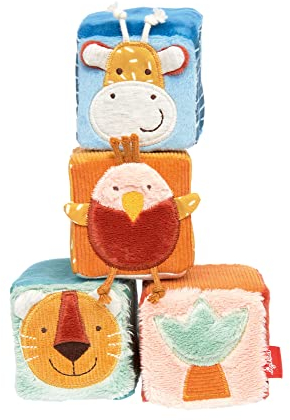 SIGIKID 43226 Würfel-Set, yellow für Mädchen und Jungen von 3 bis 36 Monaten