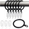 52 Set Metal Curtain Rings Drapery Curtain Hanging Rings with Plastic Curtain Hooks for Curtains and Rods, 30 mm Internal Diameter…