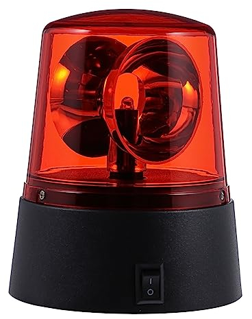 Abaodam Luz LED de policía LED giratoria faro giratorio impermeable vehículo luz de seguridad luz de advertencia LED LED intermitente niño plástico miniatura faro