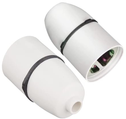 HASHK Ceiling Lamp Holder Light Bulb Socket Lamp Fitting High Temperature Resistance Ideal for Use in Confined Spaces Such As Bathrooms Bayonet Batten White (Lamp holder 2 White)