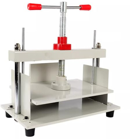 Cashwise Manuelle Papierpresse Maschine A4 A3 Buchpresse Buchbinderei Noten Büro Rechnung Stahl Flattening Maschine 3306lbs (1500kg) Druck, Double Balance Rod,A4
