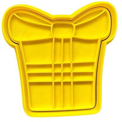 The Cookie Cutter Hub Happy Birthday Present Cookie Cutter Embosser/Stamp for Cupcakes Fondant Icing Clay Cake Baking Decoration