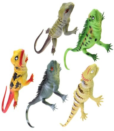 VICASKY 5St Simulationsspielzeug Gecko-Spielzeug künstliche Reptilieneidechse hühner Spielzeug zabawki stymulujące rozwój Spielzeuge Eidechsenfigur Spielzeug Dekoration in Eidechsenform