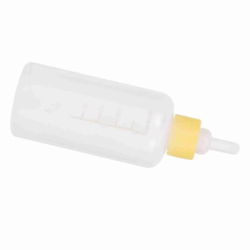 Kitten Bottle Feeding Kit, Puppy Bottle Kitten Milk Replacement Milk Nursing Care Kit 6PCS 60ml Kitten Bottles Kitten Milk Replacer Puppy Milk Feeder for Newborn Dog (Yellow)