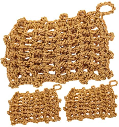 FUNOMOCYA 3piezas Paño De Cocina Estropajo para Lavavajillas Trapos De Cocina De Malla Paño para Limpiar Platos para Diario