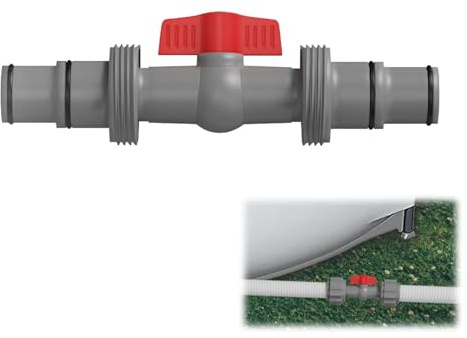 Pool Zubehör - T-Stück Schlauchverbinder, Poolschlauch 38mm Verbinder Mit Gummiringe, Schlauchadapter 32mm T Stück Wasseranschluss, Pool Verlängerung, Anschlussset Poolschläuche