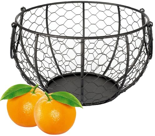 Eierkörbe Für Frische Eier | Eier-Organizer Aus Metall, Obstkorb,Großer Aufbewahrungs-Organizer Frische Eier, Kartoffeln, Tomaten, Und Mehr