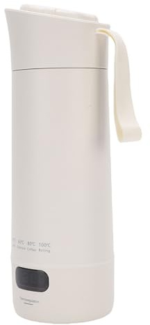 CCYLEZ Reisekessel, 400 Ml Tragbarer Mini-Kessel, Schnellheizung 300 W, 4 Temperatureinstellungen, 304 Edelstahl, Antispritz-Design
