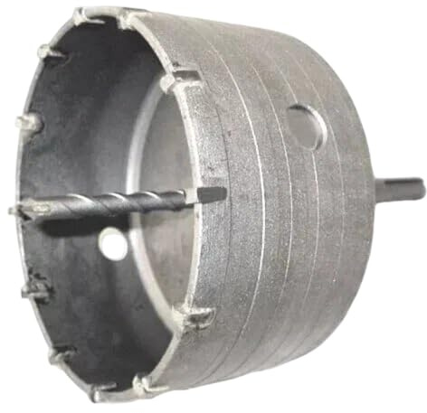 Dunnet Tools 125mm Core Drill Bit Set for Concrete & Masonry | Diamond Tipped Hole Saw Cutter with Arbor and Extension Bar for SDS Plus Drill, Tile, Brick, and Porcelain Drilling