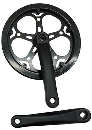 Baoblaze Pédalier de vélo Ensemble de manivelle de vélo Plateau de Bras de manivelle de Composants, Noir