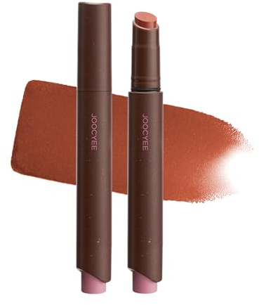 Joocyee Velvet Rouge Matte Lipstick Pencil, Lightweight Non-Sticky Long Lasting High Pigment Rich Red Brown Lip Color Waterproof Buildable Coverage
