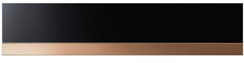 Küppersbusch CSZ 6800.0 Zubehörschublade + ZC 8020 Glasfront Schwarz + Designleiste Copper