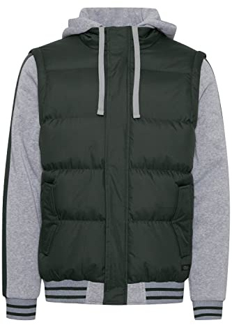 Blend 20714935 Outerwear Herren Steppjacke Übergangsjacke Jacke Bomberjacke mit Sweat-Ärmeln und Kapuze Regular Fit, Größe:M, Farbe:Rosin (190509)