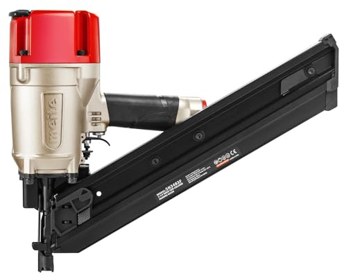meite SN3483F 30 Degree Framing Nailer Pneumatic Nail Gun, 2 to 3-1/4 Paper Collated Framing Nails, Clipped & Offset Round Head, Air Framing Nailer Gun for Wall Framing/Decking/Sheathing