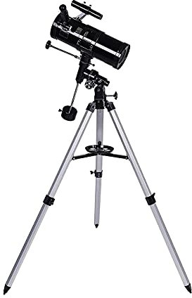 Grand réflecteur de 110 mm pour Adultes débutants, télescopes à réflecteur astronomique Spatial avec Aluminium réglable en Hauteur (Couleur : Noir) Good