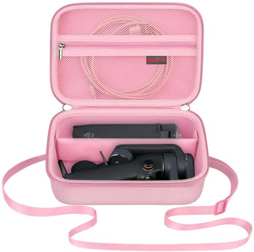 Elonbo Carrying Case for Canon PowerShot V1, SX740 HS, Canon G7X Mark III Mark II, Panasonic LUMIX DC-TZ99 Digital Camera, Vlogging Camera Hard Travel Protective Bag for Battery Charger Tripod, Pink