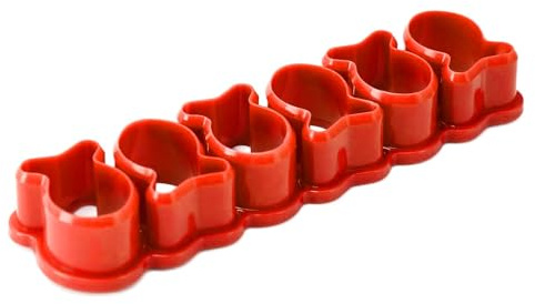 Chiyyak Goldfish Cracker Cutter Mini-plast Liten Fisk Formad för Bakning och Gör-det-själv-fester i Hushållet (Orange)