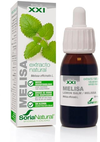 Soria Natural Melisa Extracto en Gotas – Ayuda a la relajación – Posee propiedades digestivas - 100% Natural - Ayuda en estados de nerviosismo - Frasco de 50 mL.