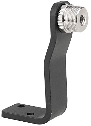 CAMVATE Adattatore per vite per microfono da 5/8 '' maschio a 1/4 '' femmina con supporto ad angolo retto per montaggio a parete/tavolo/soffitto