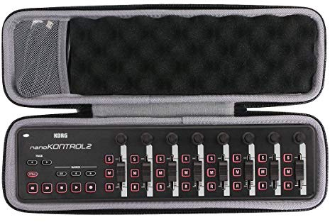 co2CREA Hart Tasche für KORG nanoKONTROL2 /nanoKEY2 /nanoPAD2 USB MIDI Controller Case Schutz-Hülle Etui Tragetasche (Nur Hülle)