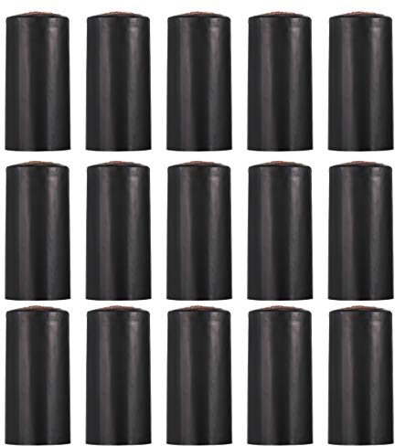 TOYANDONA Lot de 100 capsules thermorétractables en PVC pour bouteille de vin - Noir