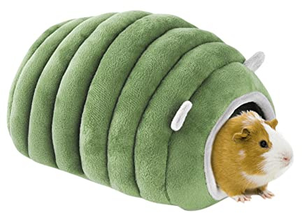 Lit de Maison de Hamster Doux et Chaud Maison de Petits Animaux Hiver Confort Mini Canapé pour Animaux de Compagnie Cage Grotte avec Coussin Amovible pour Hamster Hérisson Cochon d'Inde Chinchilla