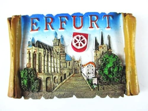 Erfurt Polyresin Magnet Germany Deutschland Souvenir,Neu