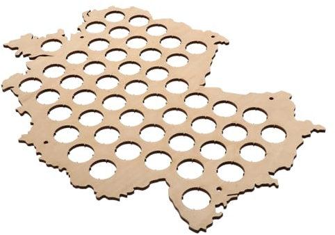 IMIKEYA Karte Der Kronkorken-sammlung Bierdeckel-zustandskarte Karte Der Vereinigten Staaten Von Amerika Biersammelhalter Wandkunstkarte Uns Cap Bierregal Ländlich Hölzern