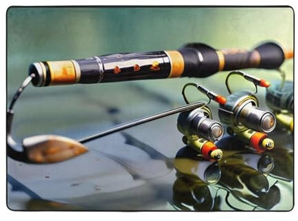 Elegante tappeto per canna da pesca per case e uffici, aggiunge personalità al tuo arredamento, dimensioni ideali 203 x 147 cm