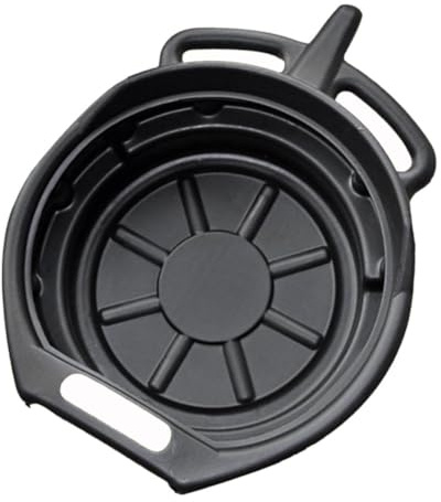 Beatifufu Bacinella di Raccolta Olio Motore 10l per Autoveicoli, Vaschetta Raccogli Gocce in PE Resistente, Accessorio per Cambio Olio Compatibile Motori, Facile da Pulire e Usare