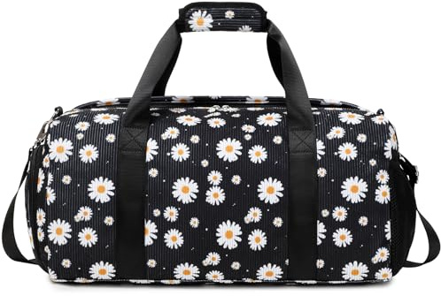 Sac Sport Ballet Gymnastique Adolescent Fille - Sac Voyage Velours Côtelé Marguerite