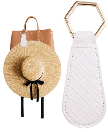 KGDUYC 1 Pieza clip para sombrero para viajes – Clip magnético multifuncional para bolso, equipaje, mochila, bolso, accesorios de viaje para bolsa de viaje, mochila, bolso (blanco)
