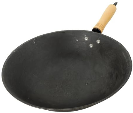 SHOWERORO Wok Para Cocina De Inducción Sartén De Chino Resistente Al Desgaste Duradera Fácil De Usar