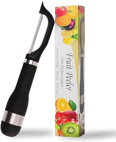 Starchef Straight Peeler Slicer,Vegetable Fruit Peeler Slicer,Black
