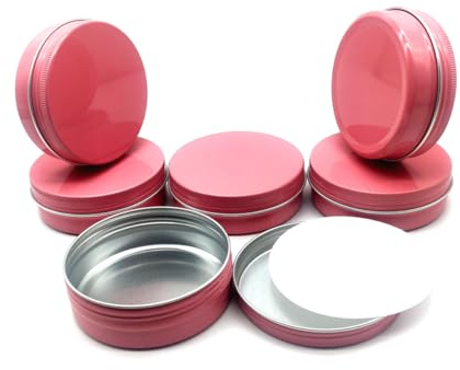 Wopanxye 6-pack 100 ml aluminiumburkar, 100 gram tomma resekosmetiska provbehållare med skruvlock, 100 g metallburkar kan lagra reseburkar för gör-det-själv-hantverk, läppbalsam, ansiktskräm, ljus, te