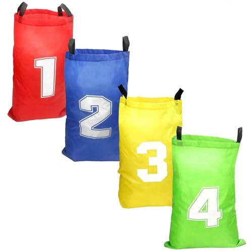 4Pièces Jeu Exterieur Jeux Anniversaire De Saut Colorés Jeux Exterieur, Fête Jeux pour (46 X 66 cm)