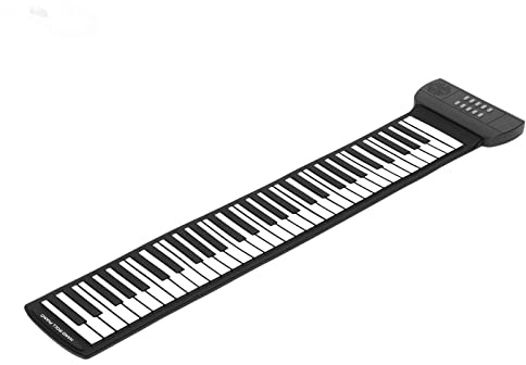 Piano da Tastiera, Piano Roll Up 61 Chiavi per Pianoforte a Mano Tastiera per Pianoforte Tutte le età (PM61)