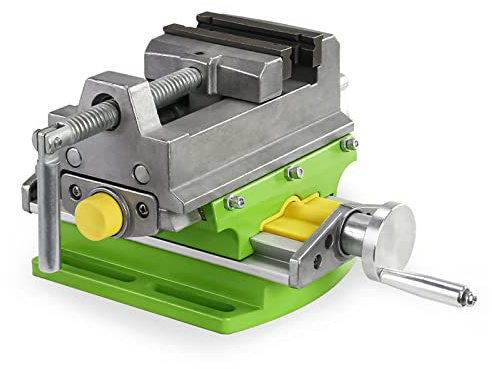 Fresadora de Madera Rebajadora Eléctrica, Tornillo de banco de 3 pulgadas, tornillo de banco de deslizamiento cruzado, mesa compuesta, mesa de trabajo, cuerpo de aleación de Alunimun for fresado, perf