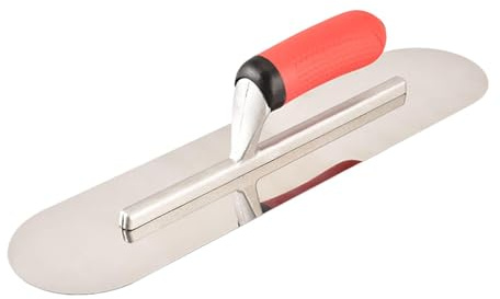 Plastering Skimming Trowel Concrete Tool with Anti Slip Grip for Tile Flooring Grout Float Tiling Drywall Wallboard 15.94x3.94inch