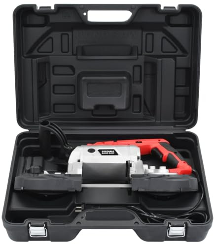 Generico Sega a Nastro con Base e Custodia Portatile in Acciaio,19kg,143387
