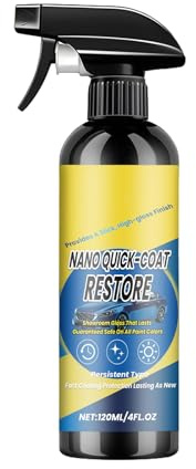 Spray Rivestimento Ceramico,Liquido Rapido ad Alto Brillantezza 120ml | Kit per Dettaglio Auto,Per Esterno Parabrezza Fari Pneumatici Guarnizioni Moto Camper Furgone Garage Veicoli