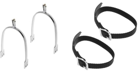 rockible Espuelas de Equitación de Aleación de Zinc con Correa PP Accesorios Especiales para Entrenamiento Adecuado para Hombres y Actividades Rurales