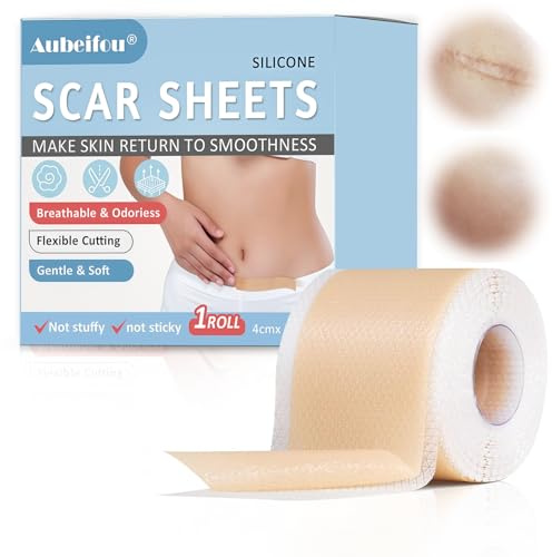 Nastro in silicone (1,6 x 120 - 3M), pellicola in silicone traspirante, aiuta a perfezionare l'aspetto della pelle, nastro in silicone riutilizzabile per la cura quotidiana della pelle sensibile