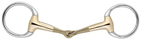 Sprenger TURNADO Olivenkopf, Unterlegtrense, Sensogan, 135 mm Weite, Pferdegebiss & Training, 14 mm Stärke, einfach gebrochen, Sensogan mit Edelstahlseiten, Ring Ø 55 mm