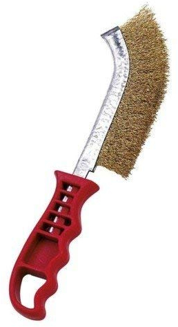 FAST WORLD SHOPPING Spazzola in Metallo con Setole Metalliche, Raschietto Professionale in Acciaio, Ottone e Ferro per Pulizia Efficace, Smerigliatura e Rimozione di Ruggine e Sporco Ostinato