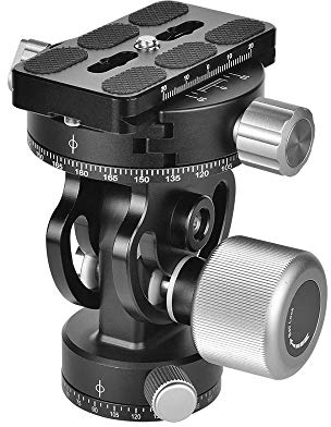 Andoer Testa per treppiede panoramica, Inclinazione testa fotografia, Sostituire per Sirui L-20S, Max. Capacità di carico 10 kg