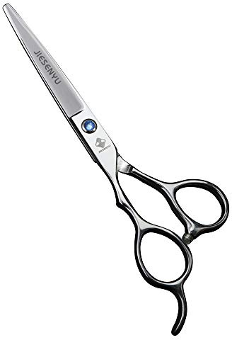 JIESENYU Japan 440c stål 15 cm silver vänsterhänt hårsax professionella frisörverktyg klippsax och uttömningssaxar set (klippsax)