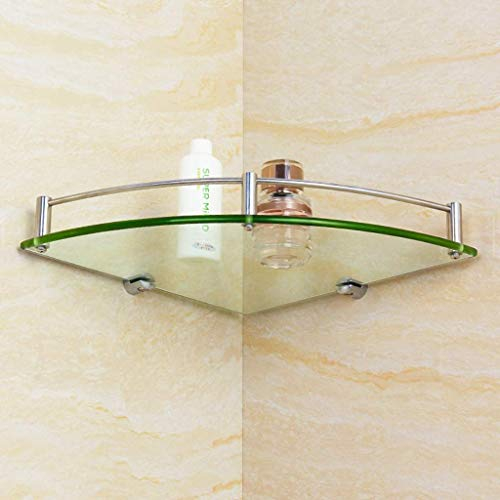MKKSLR 7mm Glas Bad Eckregal Wand Dusche Lagerregal Bad Dreieckige Zubehör Mit Schrauben 4,8 (größe: 280mm)