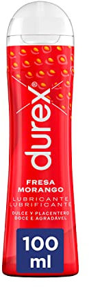 Durex Lubricante Fresa, Dulce y Placentero, 100 ml